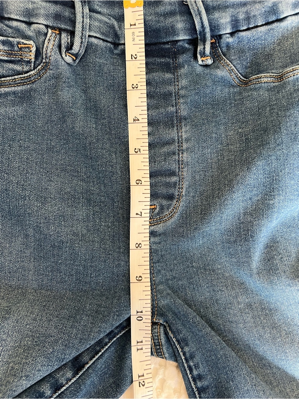 Good American | Indigo Wash Denim Flare Jeans #GLF478T Size 2 - Picture 16 of 17